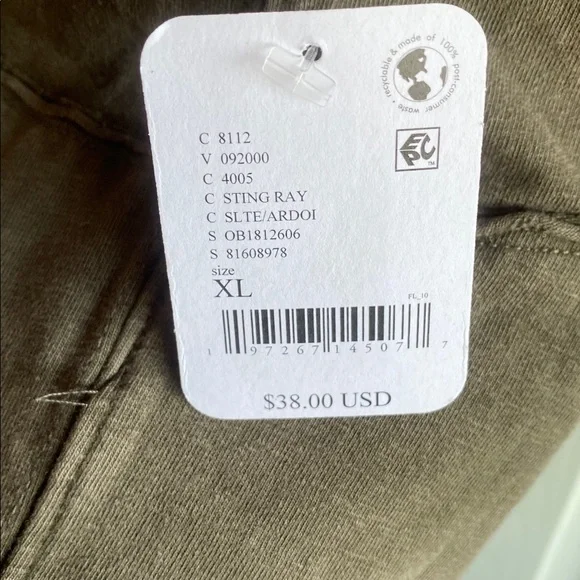 Free People NWT Protagonist WTF Distressed Brown Stretch Cotton Baby Tee Xl - Picture 9 of 12